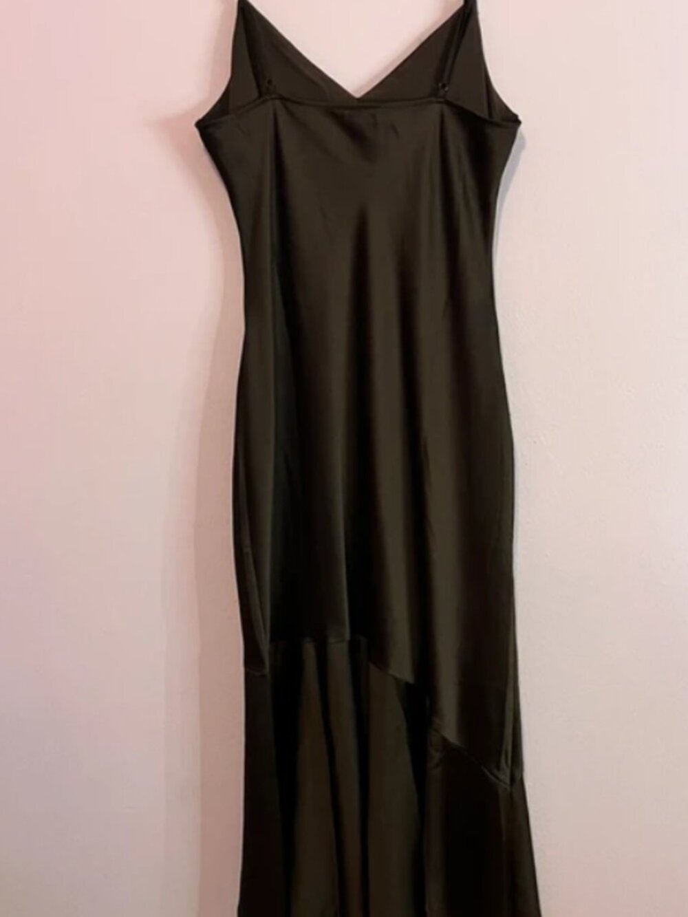 Satin brown dress